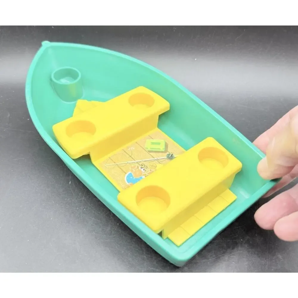 Vintage Fisher-Price Little People 994 Green Boat ONLY Camper Topper 1972